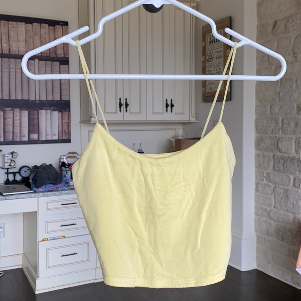 pacsun yellow tank top